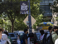 A group of students at George Washington University held a protest on Monday (Oct. 7) to mark one year of war in Gaza at the George Washingt...