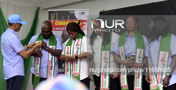 Prof. Akin Abayomi, Commissioner for Health, Lagos State, inducts the members of the Lagos State TB Steering Committee. Lagos State aims to...