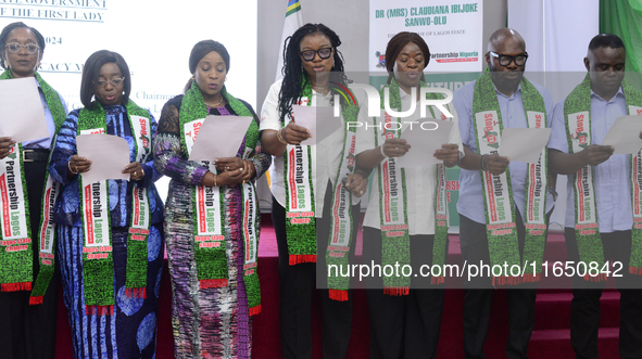 Lagos State, Nigeria, on October 8, 2024, inducts TB Champions/Ambassadors and inaugurates the Lagos State TB Steering Committee and the Lag...