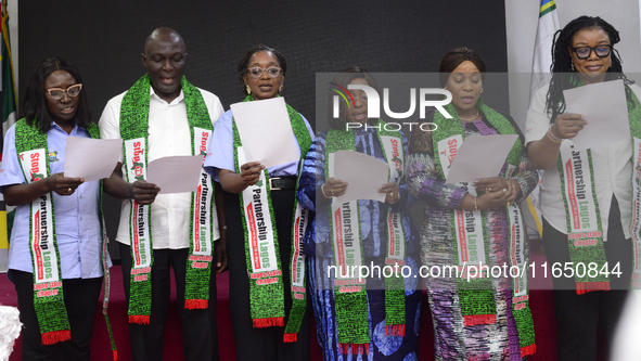 Lagos State, Nigeria, on October 8, 2024, inducts TB Champions/Ambassadors and inaugurates the Lagos State TB Steering Committee and the Lag...