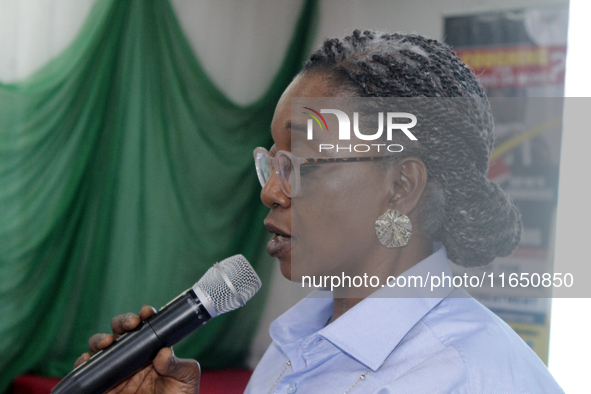 Abimbola Mabogunje, Chairman of the Lagos State Tuberculosis (TB) Steering Committee, speaks before the induction of the committee members....