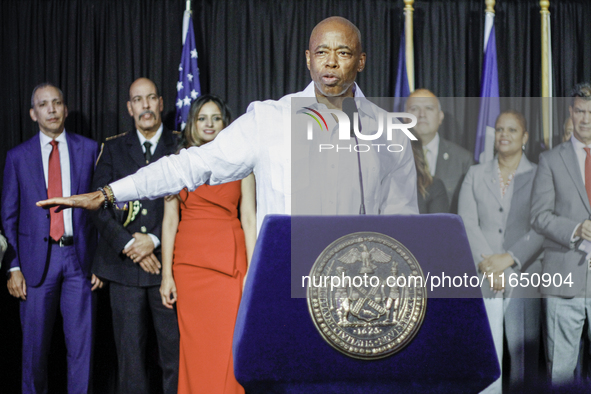 New York City Mayor Eric Adams participates in the CITATION Award Ceremony, the highest recognition of outstanding Hispanic achievement in N...