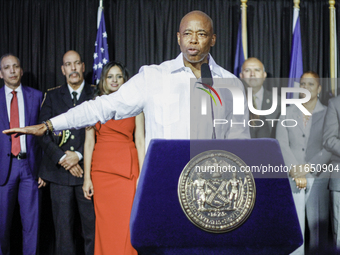 New York City Mayor Eric Adams participates in the CITATION Award Ceremony, the highest recognition of outstanding Hispanic achievement in N...