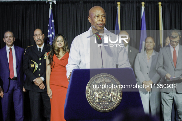 New York City Mayor Eric Adams participates in the CITATION Award Ceremony, the highest recognition of outstanding Hispanic achievement in N...