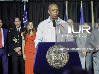 New York City Mayor Eric Adams participates in the CITATION Award Ceremony, the highest recognition of outstanding Hispanic achievement in N...