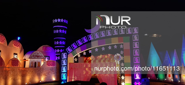 Durga Puja Pandals and idols are pictured during the Hindu Religious Festival 'Durga Puja' in Siliguri, India, on October 9, 2024. 