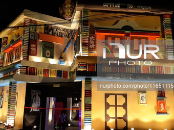 Durga Puja Pandals and idols are pictured during the Hindu Religious Festival 'Durga Puja' in Siliguri, India, on October 9, 2024. (