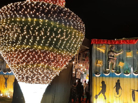 Durga Puja Pandals and idols are pictured during the Hindu Religious Festival 'Durga Puja' in Siliguri, India, on October 9, 2024. (