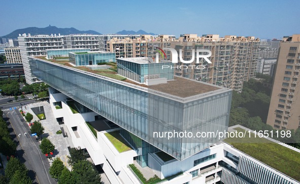 A photo taken on October 9, 2024, shows the Xiling Wulin Art Museum in Hangzhou, China. 