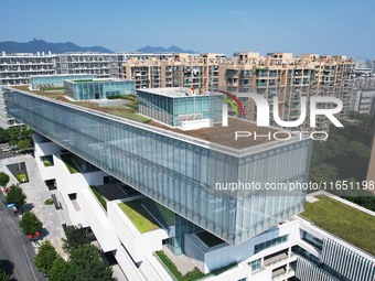 A photo taken on October 9, 2024, shows the Xiling Wulin Art Museum in Hangzhou, China. (