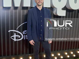 Gabriel Epstein attends the red carpet of the 'La Maquina' film premiere by Disney Plus at Teatro Telcel in Mexico City, Mexico, on October...