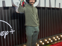 Raul Briones attends the red carpet of the 'La Maquina' film premiere by Disney Plus at Teatro Telcel in Mexico City, Mexico, on October 8,...