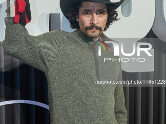 Raul Briones attends the red carpet of the 'La Maquina' film premiere by Disney Plus at Teatro Telcel in Mexico City, Mexico, on October 8,...