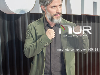 Gael Garcia attends the red carpet of the 'La Maquina' film premiere by Disney Plus at Teatro Telcel in Mexico City, Mexico, on October 8, 2...