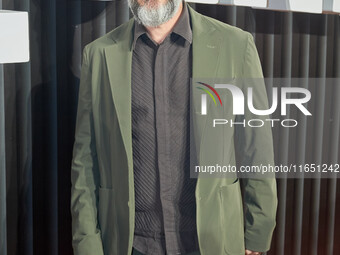 Gael Garcia attends the red carpet of the 'La Maquina' film premiere by Disney Plus at Teatro Telcel in Mexico City, Mexico, on October 8, 2...