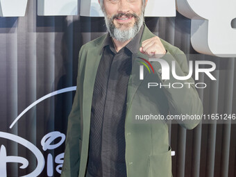 Gael Garcia attends the red carpet of the 'La Maquina' film premiere by Disney Plus at Teatro Telcel in Mexico City, Mexico, on October 8, 2...