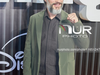 Gael Garcia attends the red carpet of the 'La Maquina' film premiere by Disney Plus at Teatro Telcel in Mexico City, Mexico, on October 8, 2...