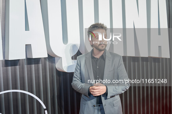 Diego Luna attends the red carpet of the 'La Maquina' by Disney Plus film premiere at Teatro Telcel in Mexico City, Mexico, on October 8, 20...