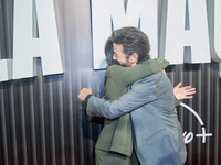 Diego Luna and Gael Garcia attend the red carpet of the 'La Maquina' film premiere by Disney Plus at Teatro Telcel in Mexico City, Mexico, o...