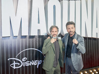 Diego Luna and Gael Garcia attend the red carpet of the 'La Maquina' film premiere by Disney Plus at Teatro Telcel in Mexico City, Mexico, o...