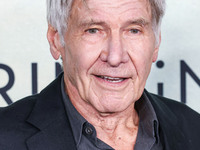 Harrison Ford arrives at the World Premiere Of Apple TV+ Series' 'Shrinking' Season 2 held at the Pacific Design Center on October 8, 2024 i...