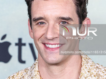 Michael Urie arrives at the World Premiere Of Apple TV+ Series' 'Shrinking' Season 2 held at the Pacific Design Center on October 8, 2024 in...