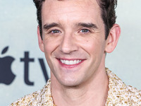 Michael Urie arrives at the World Premiere Of Apple TV+ Series' 'Shrinking' Season 2 held at the Pacific Design Center on October 8, 2024 in...