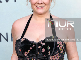 Kimberly Condict arrives at the World Premiere Of Apple TV+ Series' 'Shrinking' Season 2 held at the Pacific Design Center on October 8, 202...