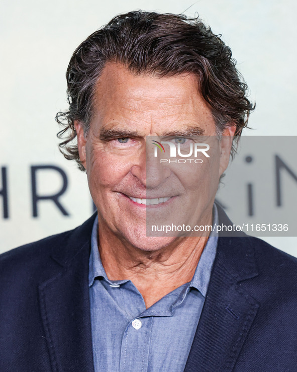 Ted McGinley arrives at the World Premiere Of Apple TV+ Series' 'Shrinking' Season 2 held at the Pacific Design Center on October 8, 2024 in...