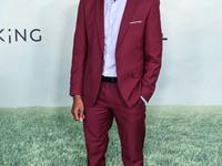 Edgar Blackmon arrives at the World Premiere Of Apple TV+ Series' 'Shrinking' Season 2 held at the Pacific Design Center on October 8, 2024...