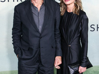 Harrison Ford and wife Calista Flockhart arrive at the World Premiere Of Apple TV+ Series' 'Shrinking' Season 2 held at the Pacific Design C...