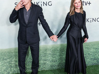 Harrison Ford and wife Calista Flockhart arrive at the World Premiere Of Apple TV+ Series' 'Shrinking' Season 2 held at the Pacific Design C...