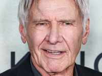 Harrison Ford arrives at the World Premiere Of Apple TV+ Series' 'Shrinking' Season 2 held at the Pacific Design Center on October 8, 2024 i...