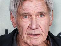 Harrison Ford arrives at the World Premiere Of Apple TV+ Series' 'Shrinking' Season 2 held at the Pacific Design Center on October 8, 2024 i...