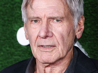 Harrison Ford arrives at the World Premiere Of Apple TV+ Series' 'Shrinking' Season 2 held at the Pacific Design Center on October 8, 2024 i...