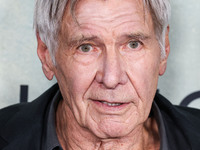 Harrison Ford arrives at the World Premiere Of Apple TV+ Series' 'Shrinking' Season 2 held at the Pacific Design Center on October 8, 2024 i...