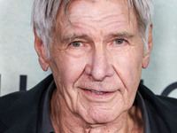 Harrison Ford arrives at the World Premiere Of Apple TV+ Series' 'Shrinking' Season 2 held at the Pacific Design Center on October 8, 2024 i...