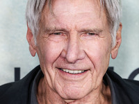 Harrison Ford arrives at the World Premiere Of Apple TV+ Series' 'Shrinking' Season 2 held at the Pacific Design Center on October 8, 2024 i...