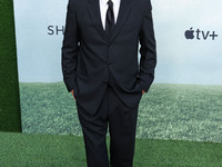 Matt Knudsen arrives at the World Premiere Of Apple TV+ Series' 'Shrinking' Season 2 held at the Pacific Design Center on October 8, 2024 in...