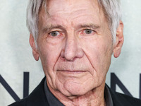 Harrison Ford arrives at the World Premiere Of Apple TV+ Series' 'Shrinking' Season 2 held at the Pacific Design Center on October 8, 2024 i...