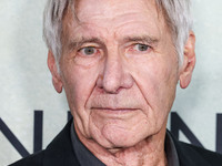 Harrison Ford arrives at the World Premiere Of Apple TV+ Series' 'Shrinking' Season 2 held at the Pacific Design Center on October 8, 2024 i...