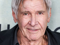 Harrison Ford arrives at the World Premiere Of Apple TV+ Series' 'Shrinking' Season 2 held at the Pacific Design Center on October 8, 2024 i...