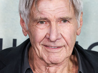 Harrison Ford arrives at the World Premiere Of Apple TV+ Series' 'Shrinking' Season 2 held at the Pacific Design Center on October 8, 2024 i...