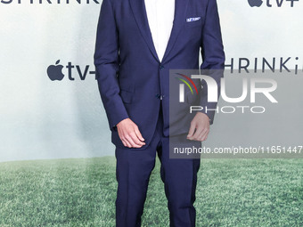 Jason Segel arrives at the World Premiere Of Apple TV+ Series' 'Shrinking' Season 2 held at the Pacific Design Center on October 8, 2024 in...