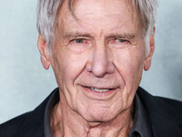 Harrison Ford arrives at the World Premiere Of Apple TV+ Series' 'Shrinking' Season 2 held at the Pacific Design Center on October 8, 2024 i...