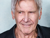 Harrison Ford arrives at the World Premiere Of Apple TV+ Series' 'Shrinking' Season 2 held at the Pacific Design Center on October 8, 2024 i...