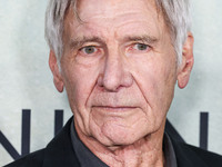 Harrison Ford arrives at the World Premiere Of Apple TV+ Series' 'Shrinking' Season 2 held at the Pacific Design Center on October 8, 2024 i...