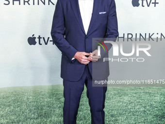 Jason Segel arrives at the World Premiere Of Apple TV+ Series' 'Shrinking' Season 2 held at the Pacific Design Center on October 8, 2024 in...