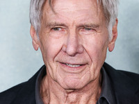 Harrison Ford arrives at the World Premiere Of Apple TV+ Series' 'Shrinking' Season 2 held at the Pacific Design Center on October 8, 2024 i...