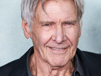 Harrison Ford arrives at the World Premiere Of Apple TV+ Series' 'Shrinking' Season 2 held at the Pacific Design Center on October 8, 2024 i...